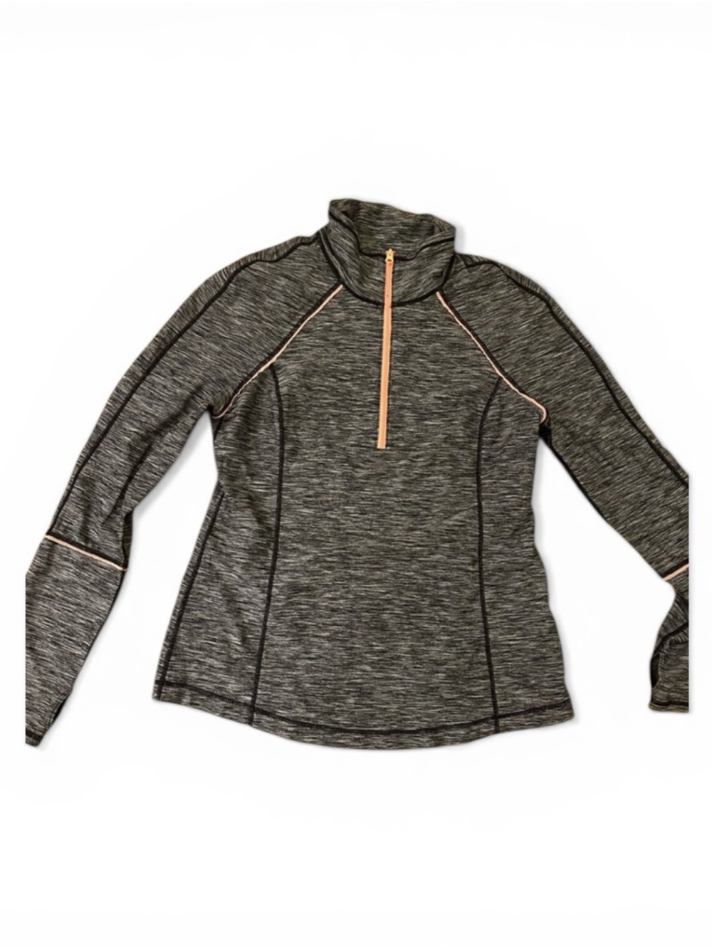 Zella Half Zip Pullover Gray  Running Long Sleeve L